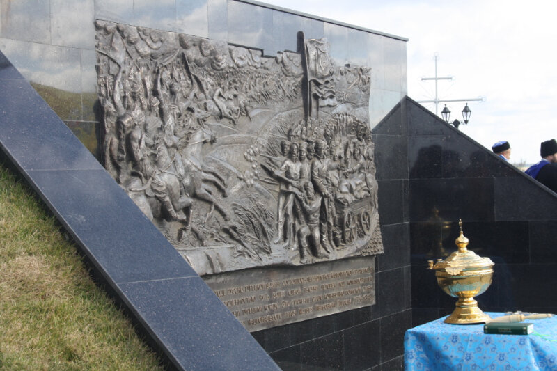 Monument, memorial Битве казачьих полков под руководством атамана М.И. Платова, Stavropol Krai, photo