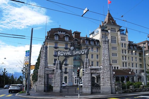 Внешний вид отеля Royal Savoy Hotel & SPA Lausanne в Лозанне, фото 2