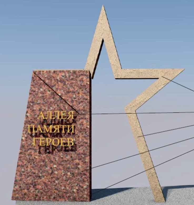 Memorial plaque, foundation stone Аллея памяти героев, Berezniki, photo