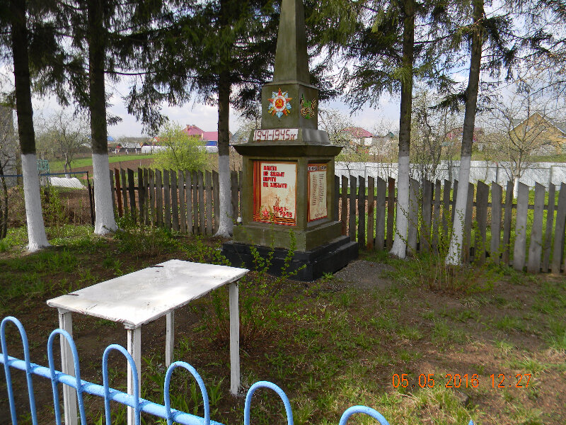 Monument, memorial Погибшим воинам дер. Лапсары в Великой Отечественной войне, Chuvash Republic, photo