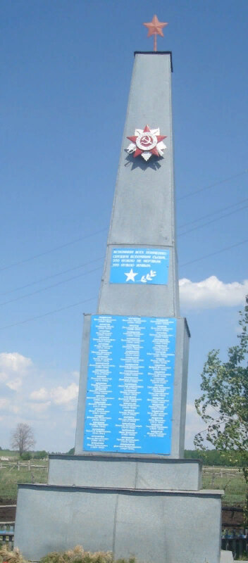 Monument, memorial Обелиск воинам, погибшим в Великой Отечественной войне, Orenburg Oblast, photo