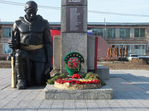 Мемориал Воинам землякам (Хакасская ул., 6, село Зелёное), памятник, мемориал в Республике Хакасия