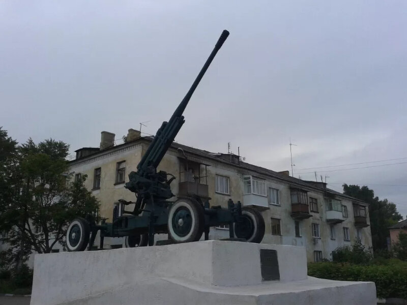 Monumento a la tecnología Зенитное орудие 52-К, , foto