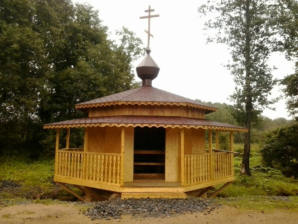 Chapel, memorial cross Часовня во имя праведного воина Фёдора Ушакова, Novgorod Oblast, photo