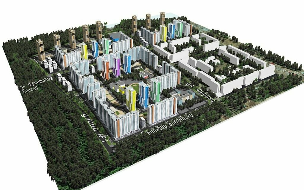 Жк акварель план застройки уфа