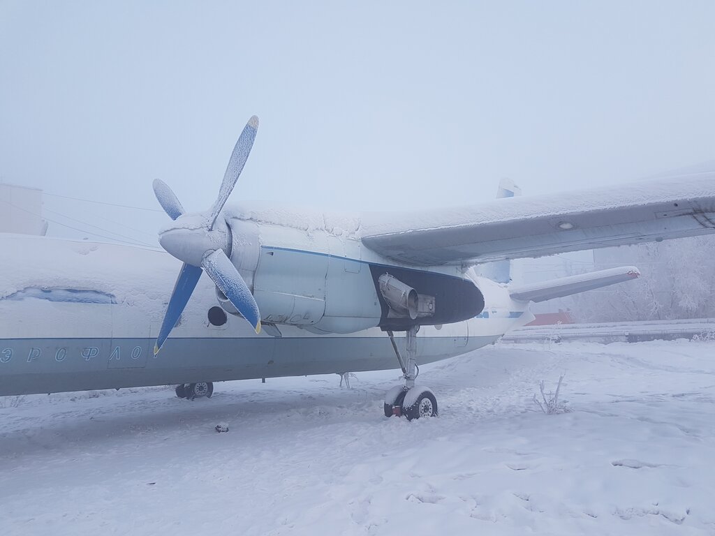 Monumento a la tecnología Долгожитель якутского неба самолёт Ан-24Б, , foto