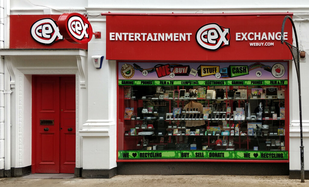Mobile phone store CeX, England, photo