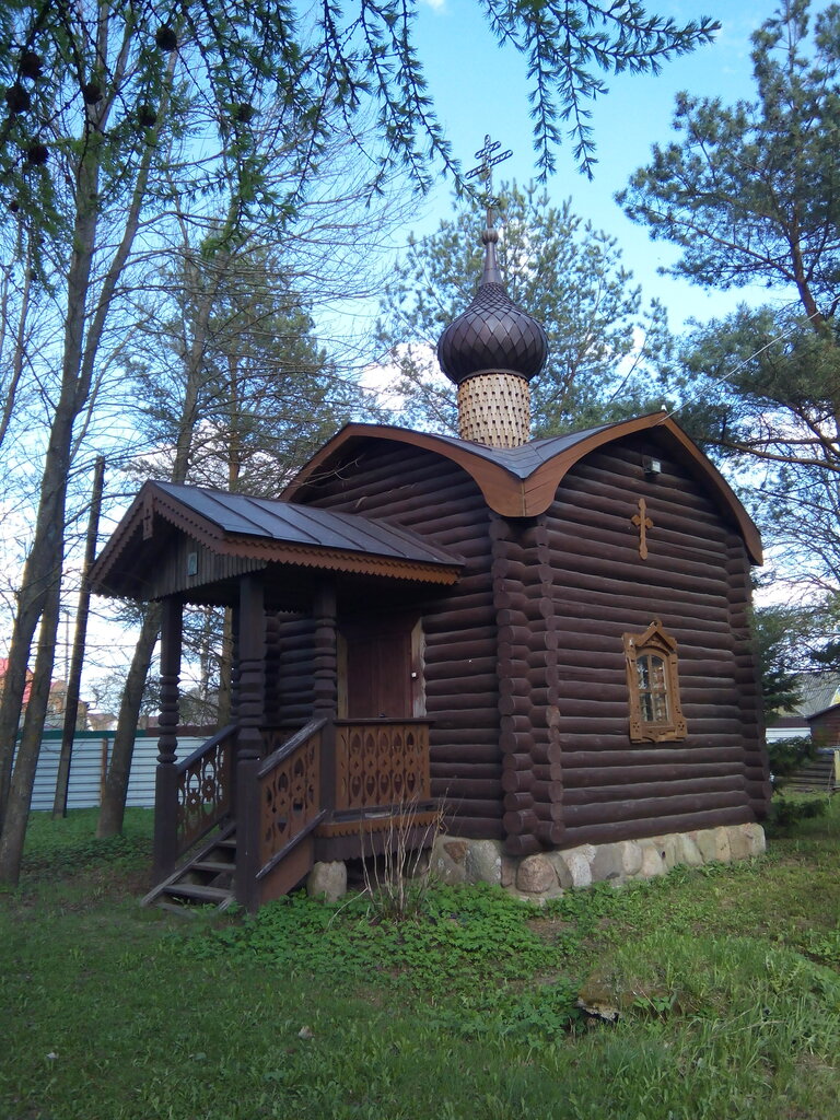 Chapel, memorial cross Часовня на месте сгоревшей церкви Ганнибалов, Saint‑Petersburg and Leningrad Oblast, photo