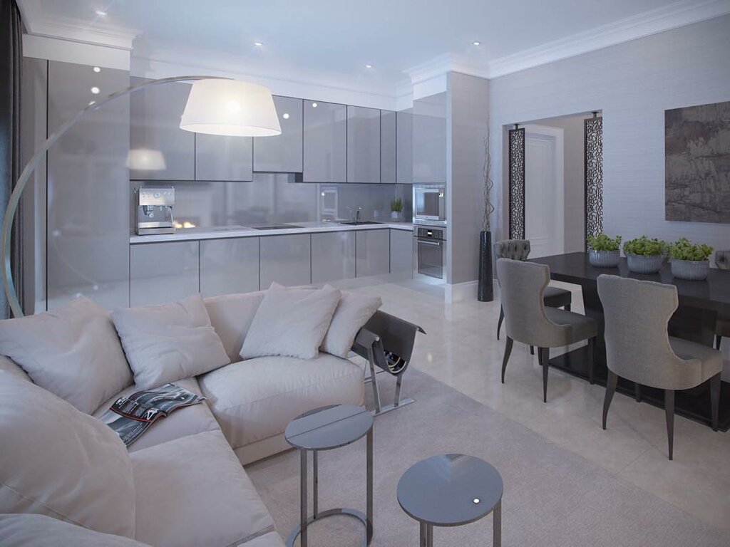 Проекты кухни гостиной 26 кв м