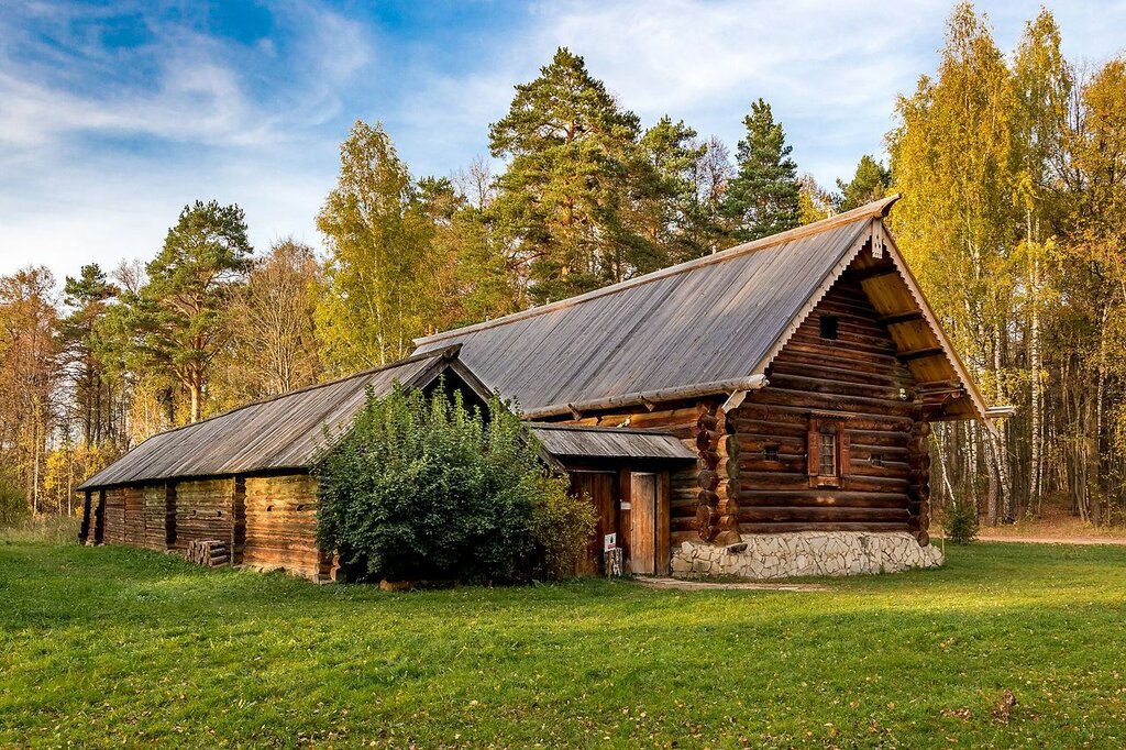 Orthodox church Chapel from Sokolniki in the Museum of Wooden Architecture, Istra, photo