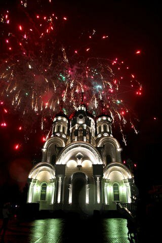 Православный храм Богоявленский собор, Горловка, фото