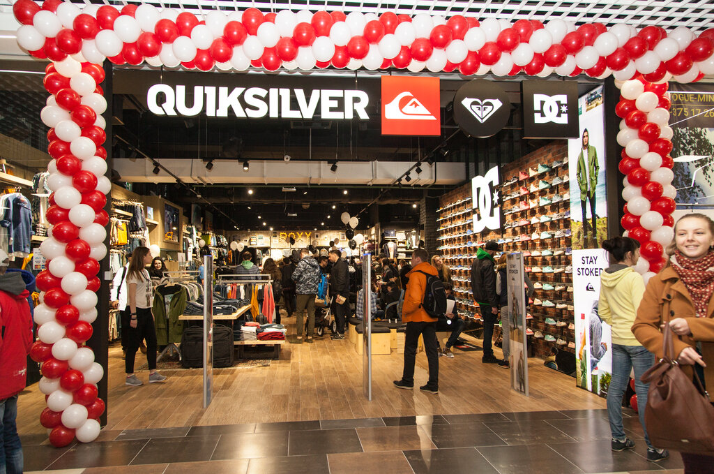 Магазин одежды Quiksilver, Минск, фото