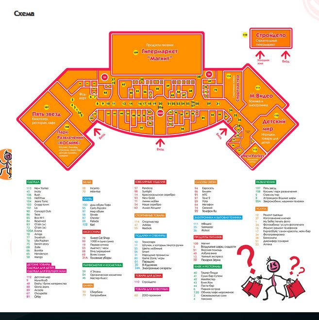 Карта трц галерея санкт петербург