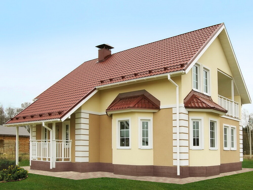 Цветовая гамма частных домов