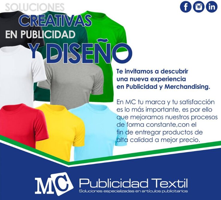 Promotional merchandise MC Publicidad Textil S. A. C., Lima, photo