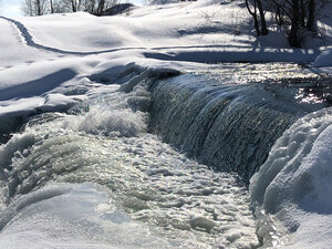 Waterfall (Nizhniy Novgorod Region, pamyatnik prirody regionalnogo znacheniya Zelyony Gorod), waterfall