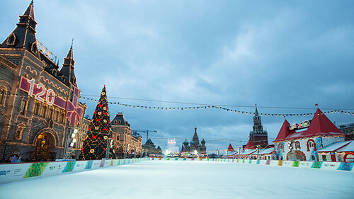 Каток ГУМ-Каток, Москва, фото