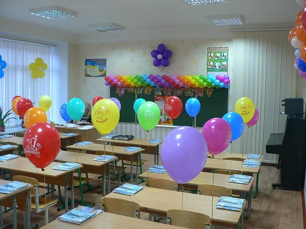 Фото класса с шарами