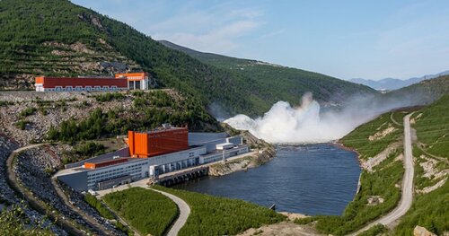 АЭС, ГЭС, ТЭС Колымская ГЭС, Магаданская область, фото