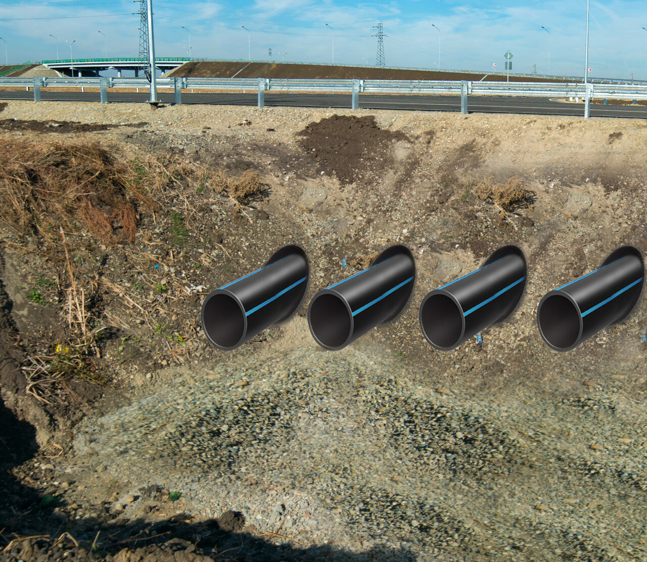 Бестраншейная замена труб разрушение старой трубы с помощью ...