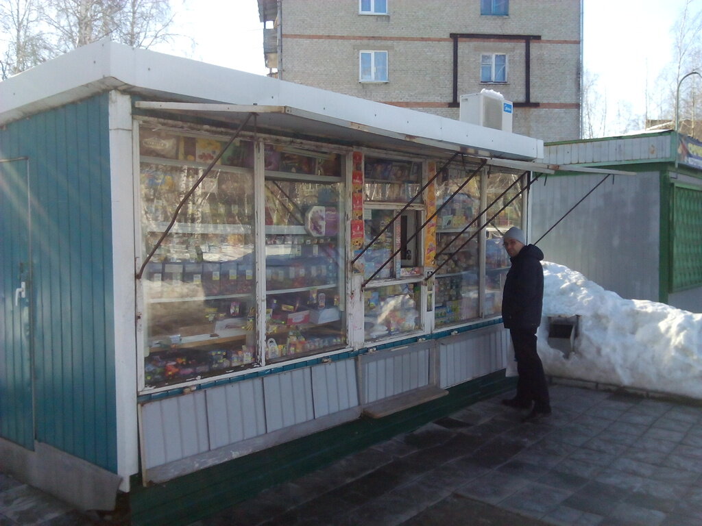 Кондитерский ларек фасад фото Больше не работает: Ларек со сладостями и продуктами, кондитерская, Новосибирск,
