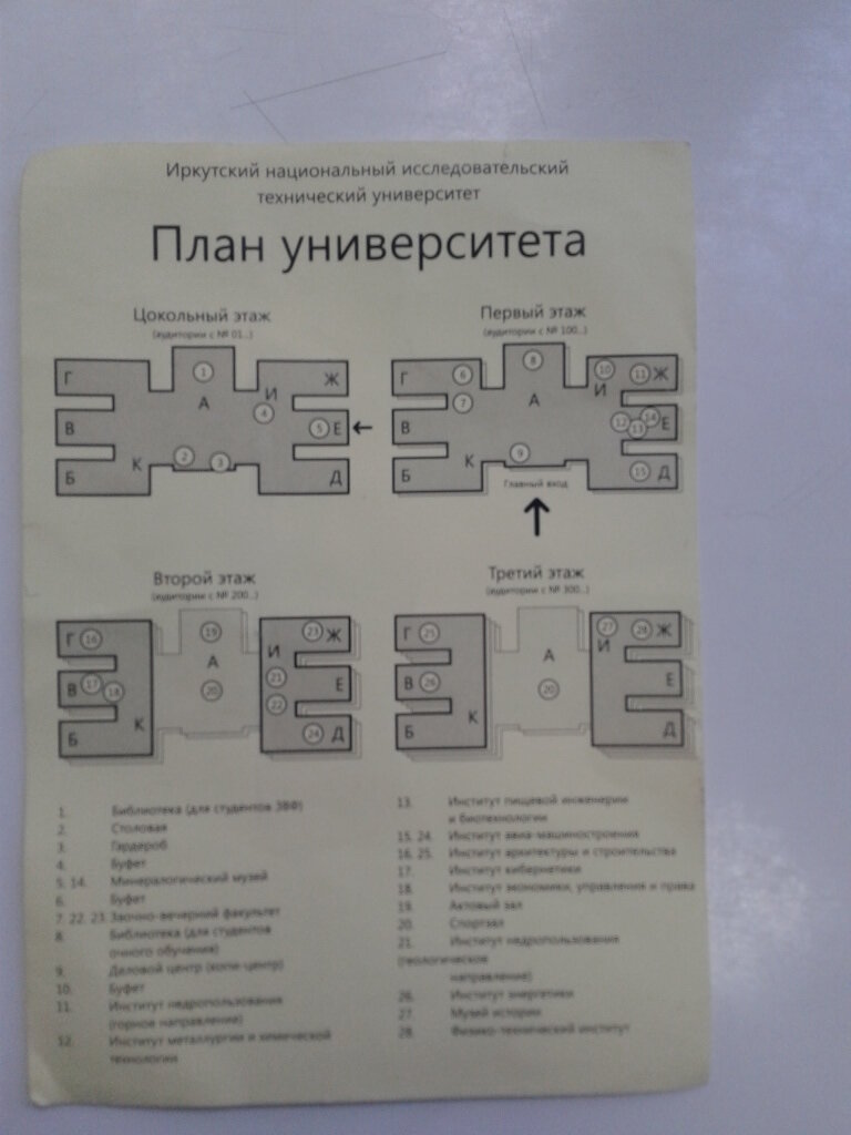 Карта политеха иркутск