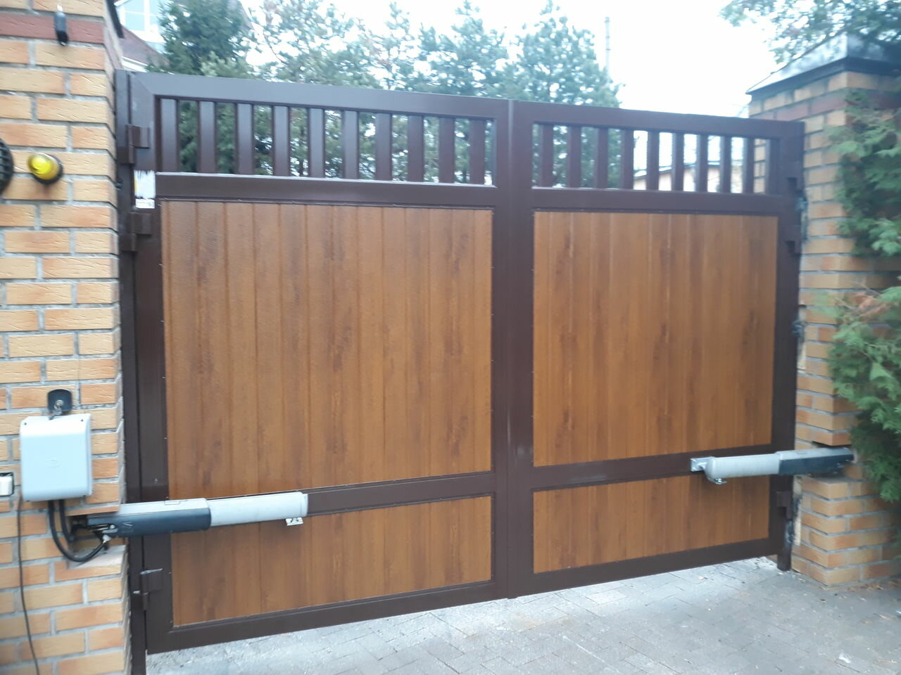 Ворота из круглой трубы своими руками