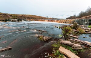 Bolshoy Tosnensky waterfall (Leningrad Region, Tosnenskiy District, Ulyanovskoye gorodskoye poseleniye, gorodskoy posyolok Ulyanovka), cascada