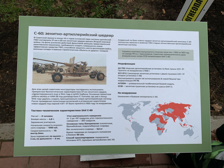 Monumento a la tecnología Зенитно-артиллерийский комплекс С-60, , foto