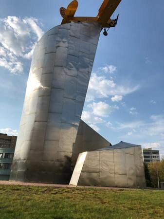 Monument to technology Самолëт По-2 - памятник подвигу лётчиков Мытищинского аэроклуба, Mytischi, photo