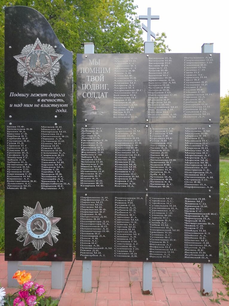 Monument, memorial 11 погибшим летчикам 717 учебного бомбардировочного полка, Omsk Oblast, photo