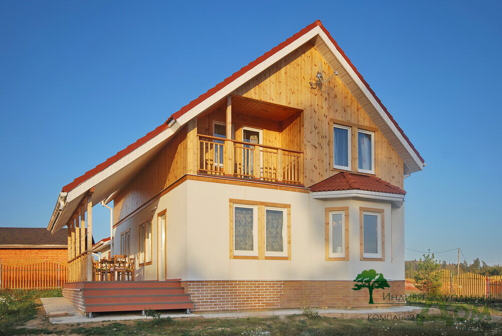 индивидуальный дом Панельно-каркасный дом "Дарьино" 2018 г. / Каркасно-панельные