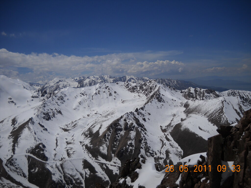 Mountain peak Amangeldi Shyny 3999 meters, Alma‑Ata District, photo