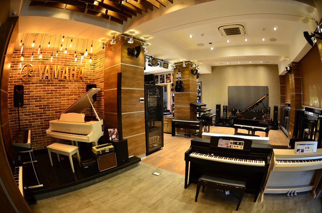 Enstrüman mağazaları Yamaha musical instrument store, Taşkent, foto