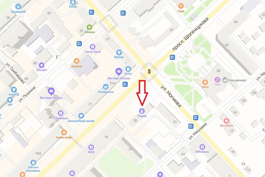 Биттирова 100 нальчик карта