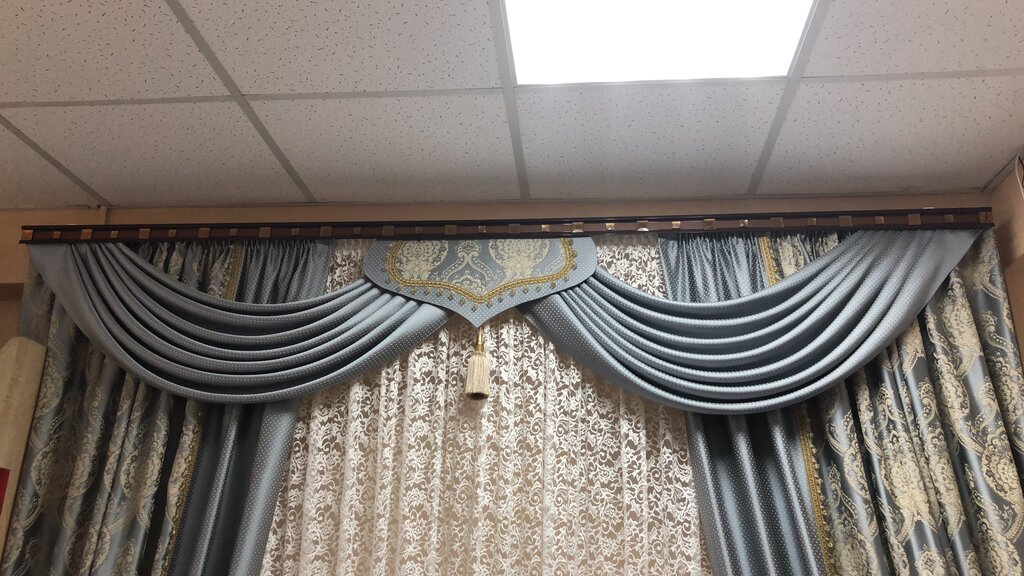 Cortinas, cornisas Interior shop curtains, , foto