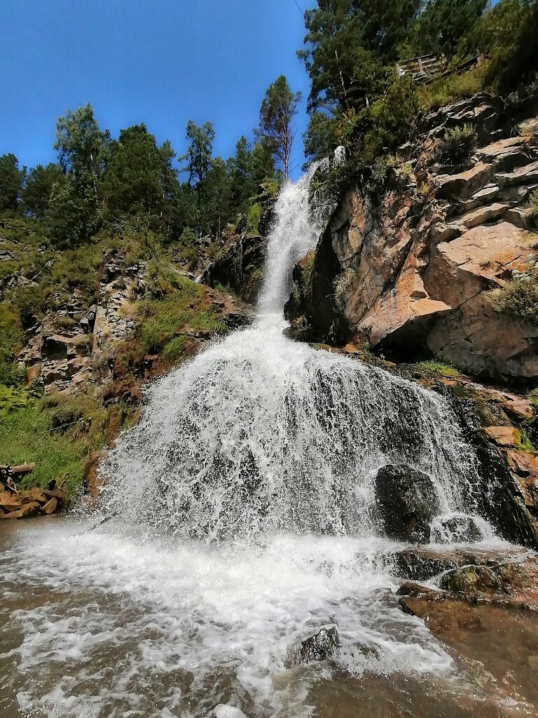 Достопримечательность Камышлинский водопад, Республика Алтай, фото