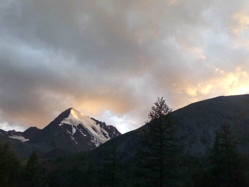 Mountain peak Belukha, Altai Republic, photo