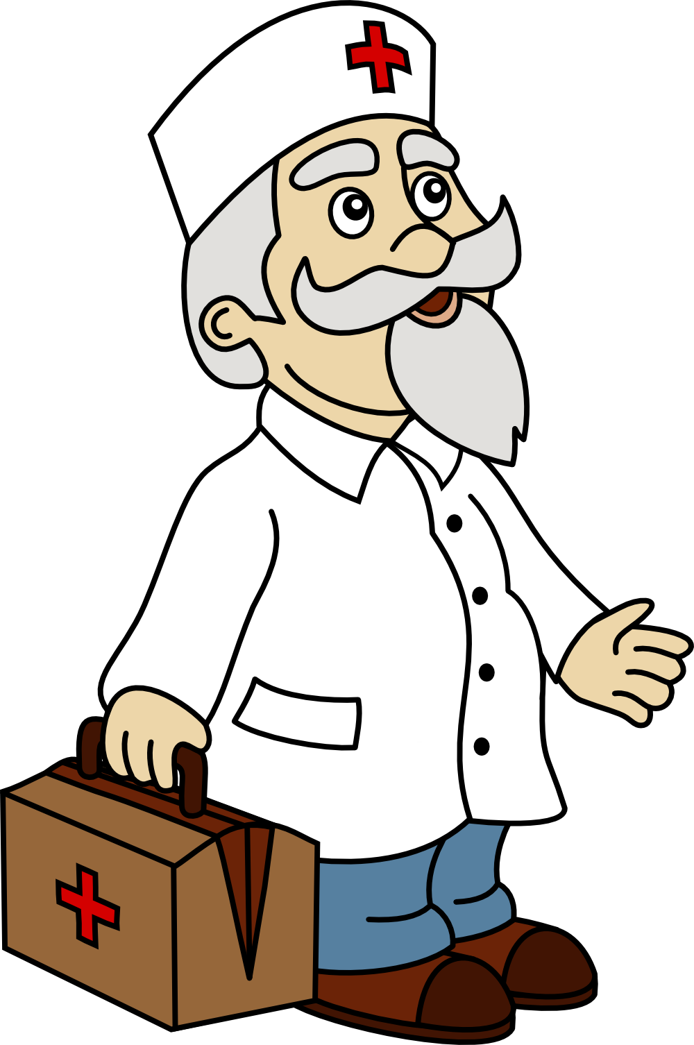Doctor masculino de la historieta que so... Premium Vector #Freepik #vector #per