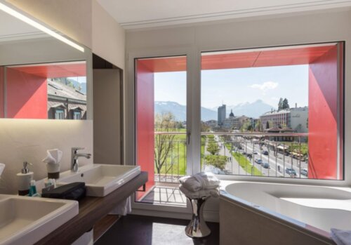 Внешний вид отеля Hotel Du Nord в Интерлакене, фото 4