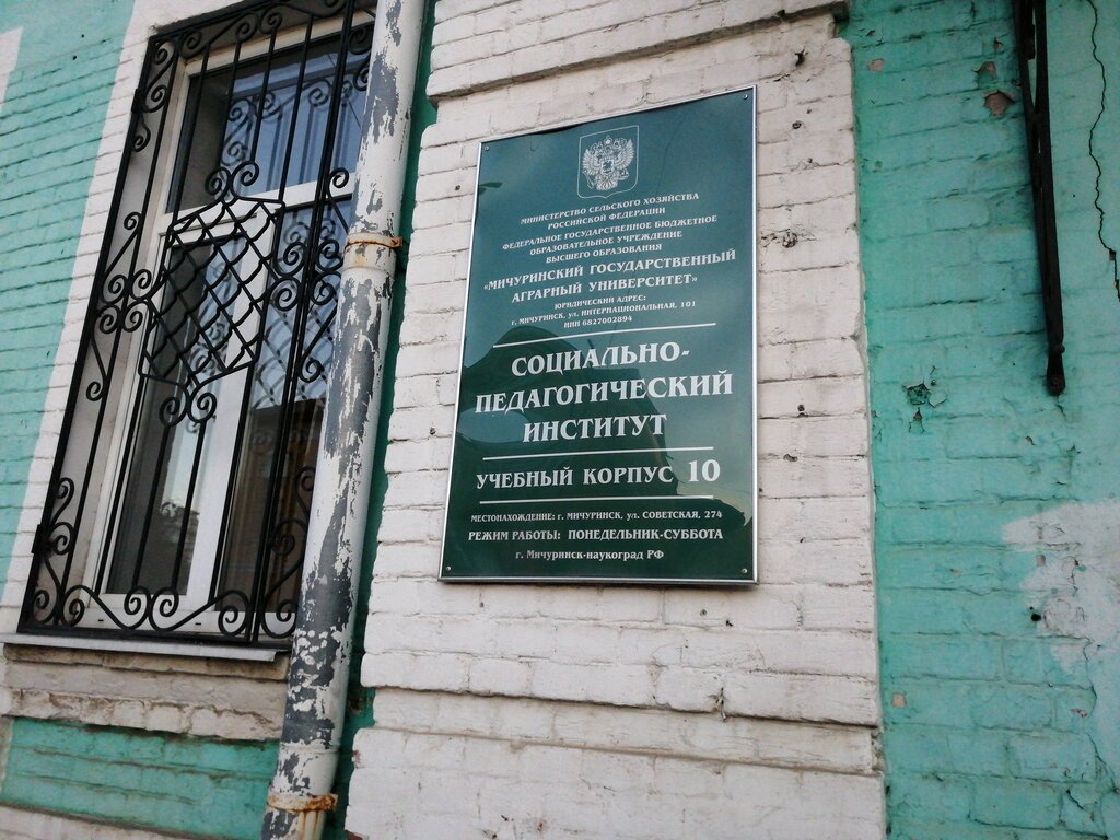 University Мичуринский государственный педагогический институт, Michurinsk, photo