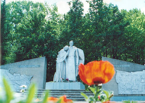 Неизвестный Солдат (Republic of Mari El, gorodskoye poseleniye Medvedevo, Urban-type settlement of Medvedevo, Central Park) ، نصب تذكاري للحرب، مقبرة جماعية