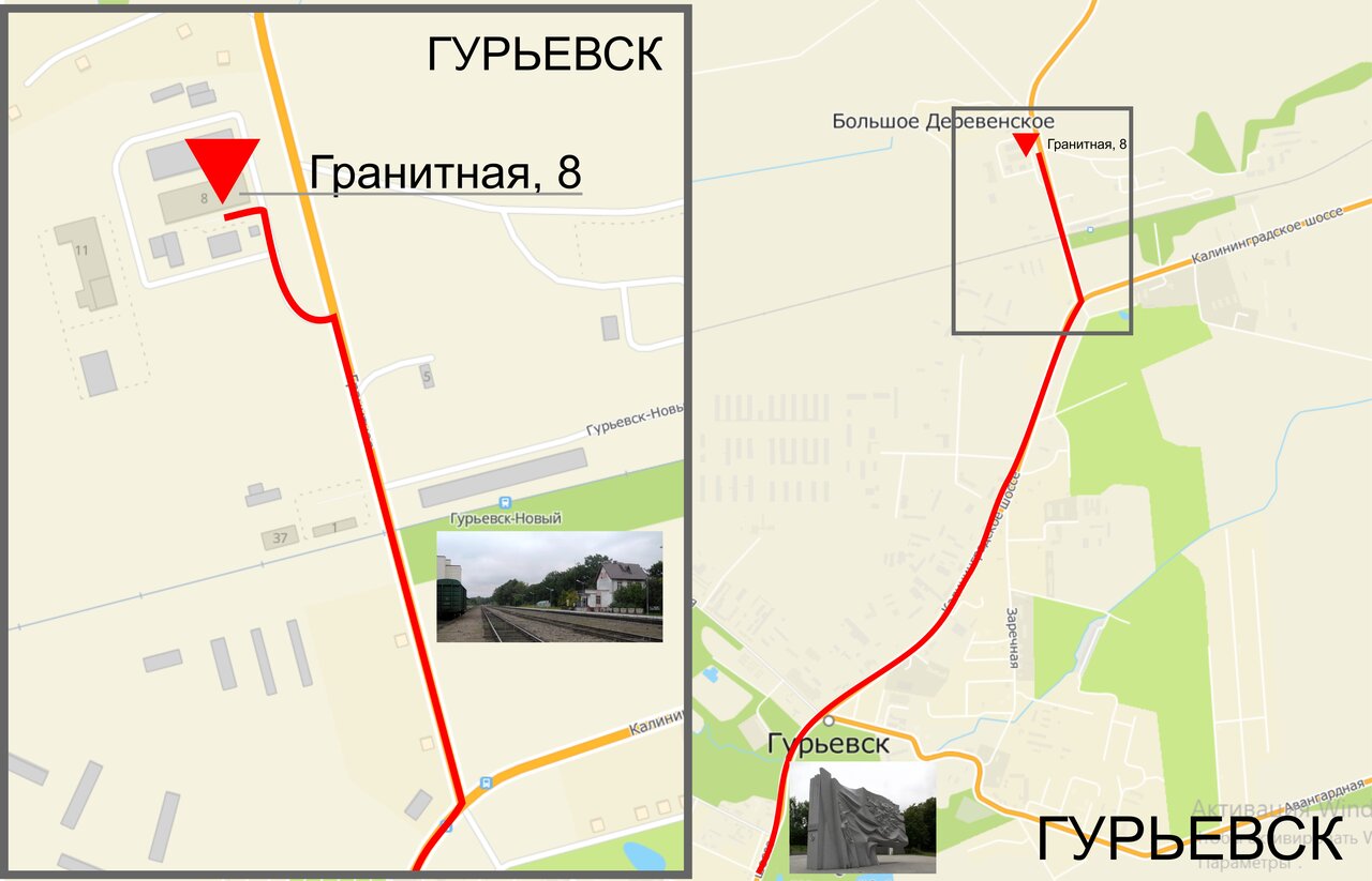 Карта гурьевск калининградская область карта