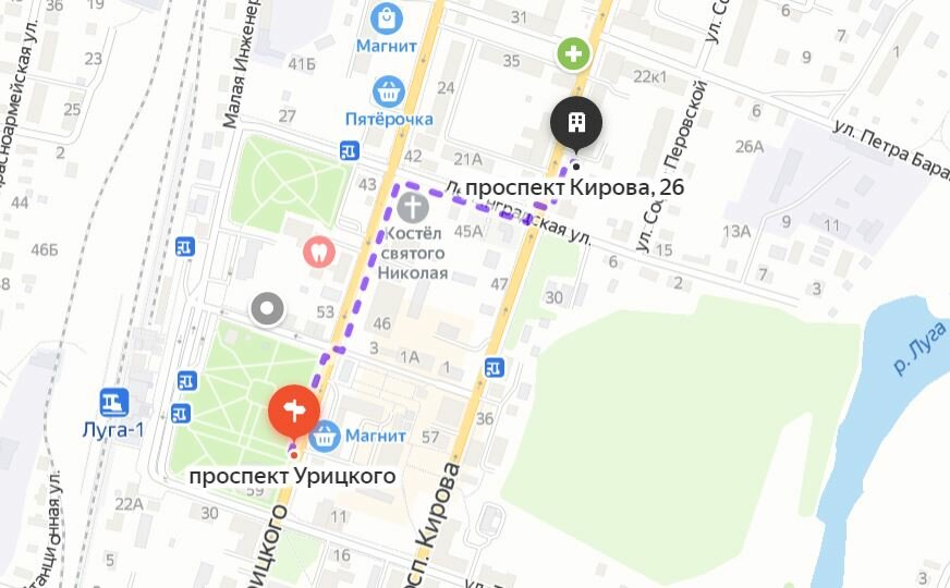 Переулок луговой 1 киров карта