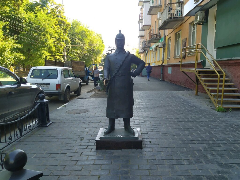 Memorial plaque, foundation stone Пожарным Пронь Сергею Александровичу и Бобкову Алексею Александровичу, Saratov, photo