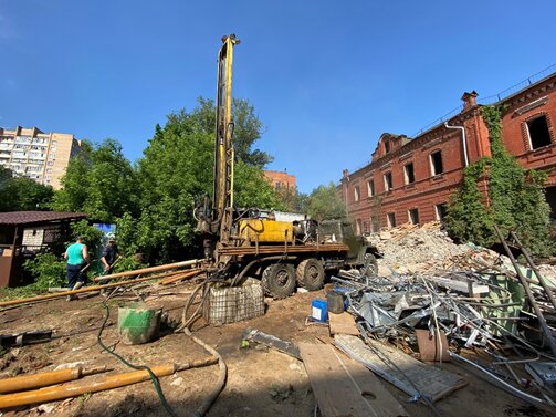 Survey works Ibex, Moscow, photo