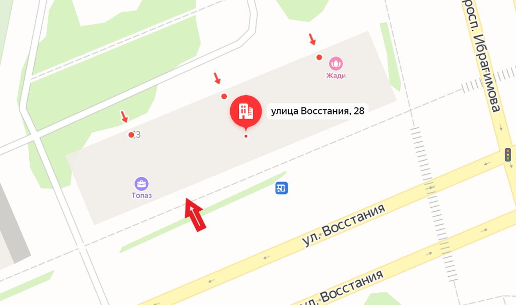 Ул восстания карта