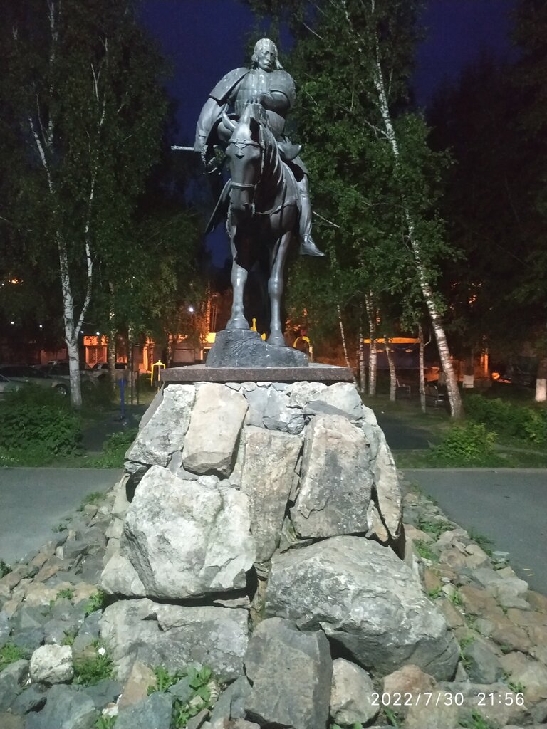 Monument, memorial Памятник прародителю шорцев богатырю Ольгудеку, Tashtagol, photo