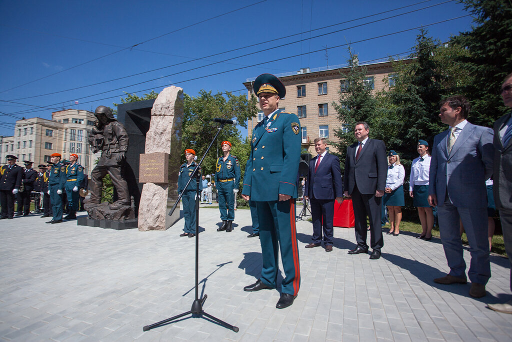 Monument, memorial Героям мирного времени - пожарным и спасателям, Novosibirsk, photo