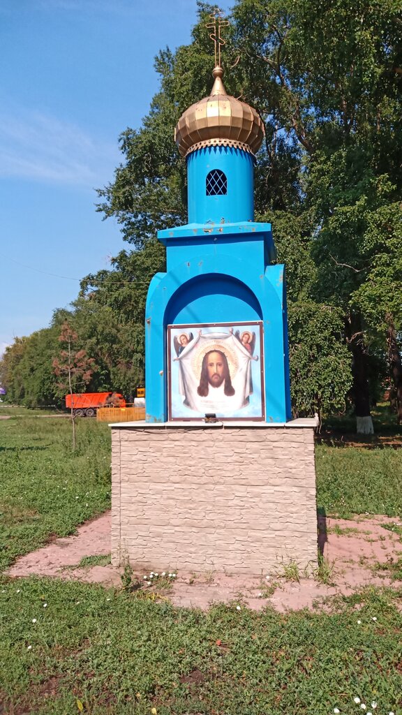 Capilla, cruz conmemorativa Spasa Nerukotvornogo Obraza na Dimitrovgradskom Highway Chapel, , foto